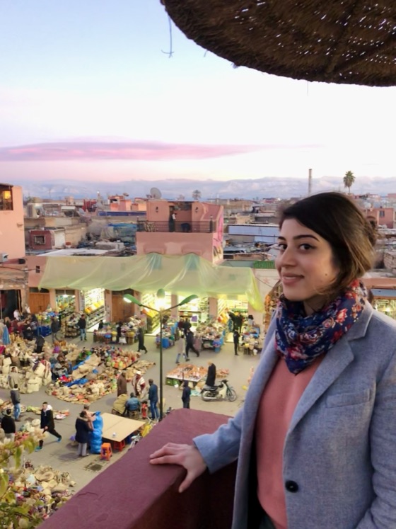 Over a souk